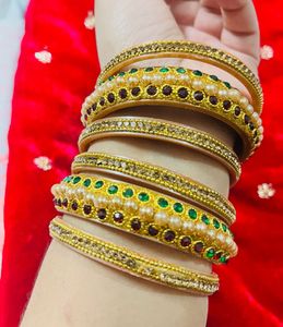 Elegant stone bangles