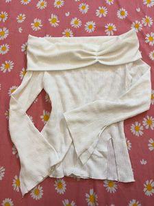 Off-Shoulder Textured Top