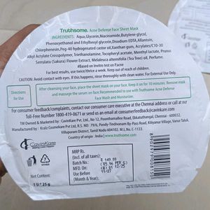 Truthsome Serum Masks Pack of 2