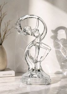 💎 Crystal Flow Sculpture — Luxury Glass Showpiece