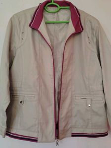 Beige Casual Jacket