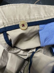 Louis Philippe Men's Beige Chinos