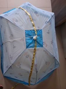 baby Mosquito Net with Blue Floral Print