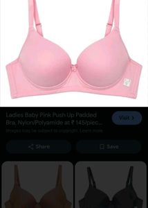 Baby Pink Push Up Padded Bra
