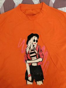 Orange Graphic Tee