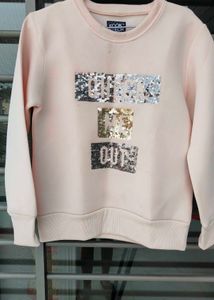 Pink Sequin "Check Me Out" Sweatshirt