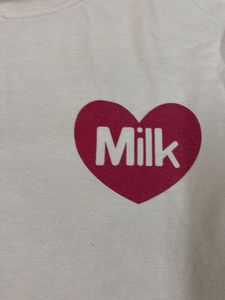 Cute Pink Milk Heart T-Shirt