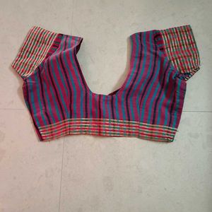 Multi-Color Striped Saree