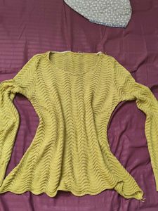 Chic Yellow Knitted Top