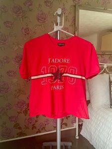 Red Crop Tshirt