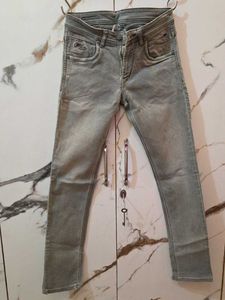 Cantabil Gray Denim Jeans