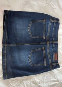 Classic Blue Denim Skirt