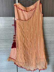 Peach Lehanga Cover up