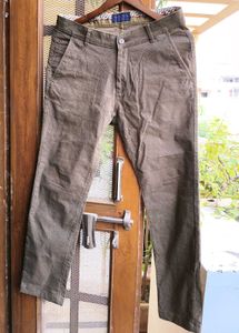 Men's Olive Casual Trousers