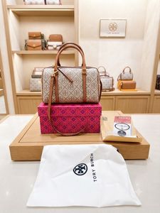 Tory Burch Monogrammed Satchel- WHITE