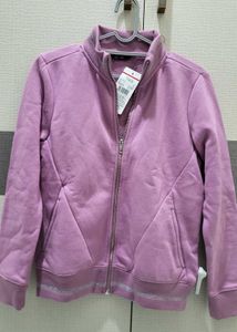 Lavender Zip-Up Track Jacket