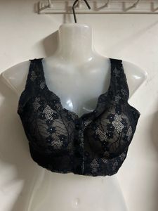 Elegant Black Lace Bra