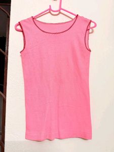 pinteresty Cute Pink Sleeveless fitted Top🩷