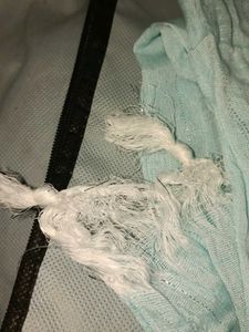 Light Blue Scarf with Silver Sparkle