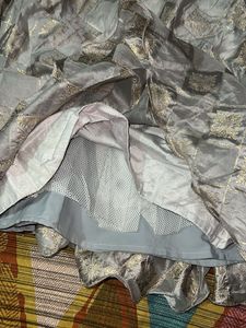 Elegant Grey Lehenga Skirt
