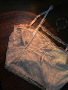 White Lace Corset Top