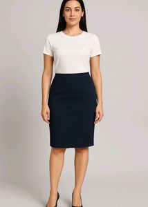 Navy Pencil Skirt for women