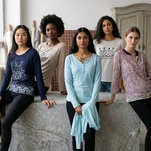6 Cozy Long Sleeve Tops combo  for Women