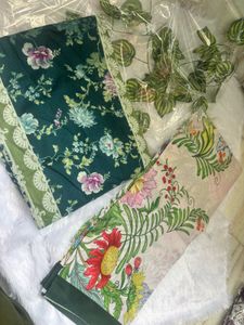 Floral Print Dress Material
