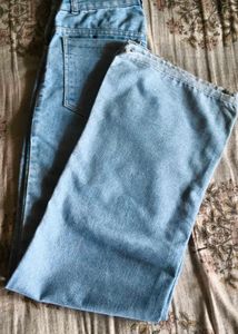 Light Wash Wide Leg Jeans