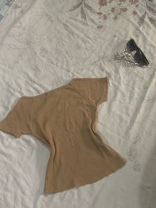 Ribbed Square Neck Top