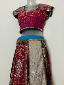 NAVRATRI Embroidered Bohemian Lehenga Set