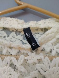 Lace Round Neck Top