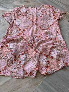 Pink Floral Patchwork Pajama Set