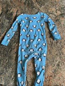 Cute Penguin Footed Pajamas