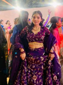 Elegant Purple Lehenga Choli Set