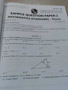 Class 10 Math Sample Papers - Physics Wallah
