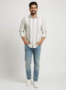 OVERALL Striped Casual Shirt