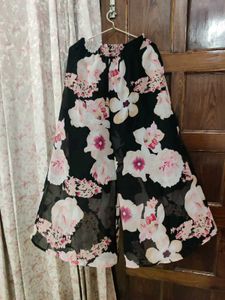 Floral Wide-Leg Pants