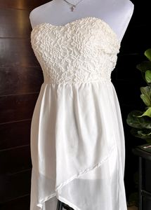 Tube White Dress