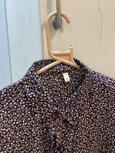 Floral Print Button-Down Shirt