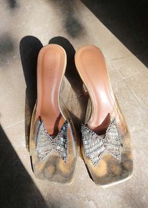 Sparkling Bow Embellished Heels