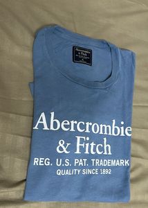 Mens Abercrombie & Fitch Blue T-Shirt