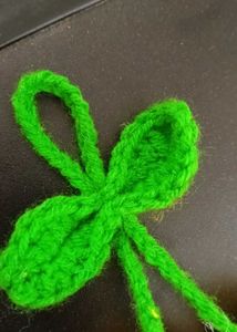 Crocheted tulip  Keychain/Charm