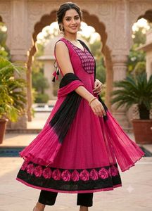 Pink Rose Kurta Set💝