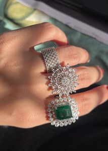 Combo Of 3- Stunning Emerald &amp; Diamond Ring