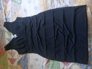Elegant Black Embellished Dress