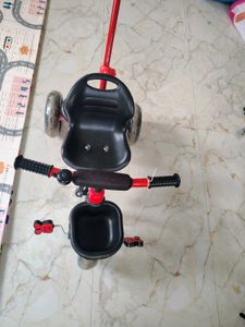 Red Tricycle with Parent Handle