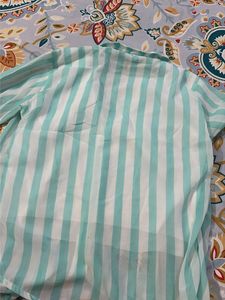 Striped Button-Up Shirt