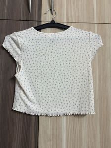 12 H&amp;M Jersey Ribbon top