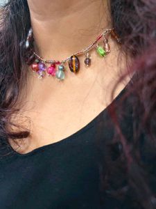 Colorful Beaded Choker Necklace